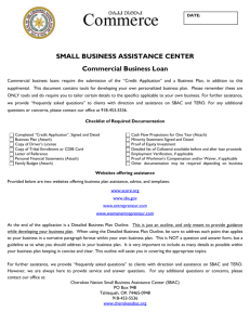 Commercial Business Loan Supplemental