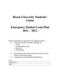 ESLP Standard Document - Brock University Students' Union