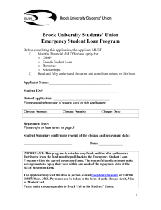 New ESLP Application Revised - Brock University Students' Union
