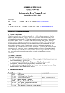 GES 2050B / GRM 1003B - Geography & Resource Management