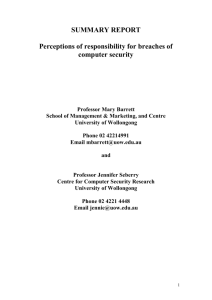 Perceptions of professional identity and responsibility in breaches of