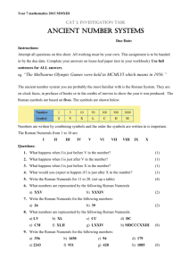 Year 7 mathematics 2008 Assignment task: