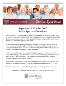 September & October 2012 Senior Spectrum Newsletter Fall has