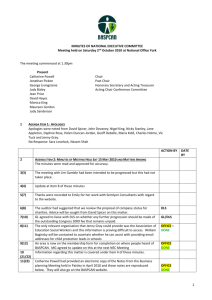 Agenda Item 2: Minutes of Meeting Held Sat 15 May