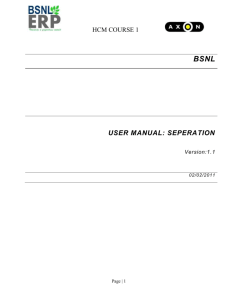 Separation Manual