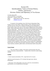 Korean 656 syllabus - The Ohio State University