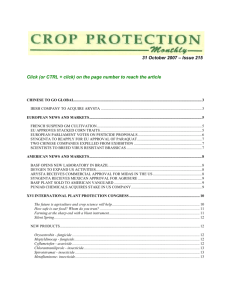 October (Issue 215) - Crop Protection Monthly