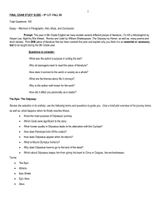 FINAL EXAM STUDY GUIDE – 9TH GRADE LITERATURE AND