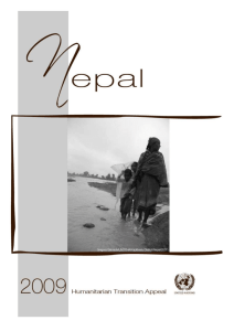 Humanitarian Transition Appeal for Nepal 2009 (Word)