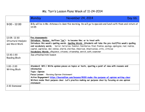 Week of 11-24-2014