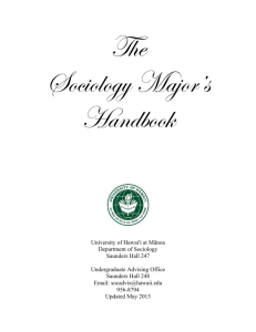 The Sociology Major's Handbook