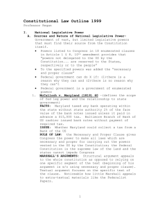 Constitutional Law Outline 1999
