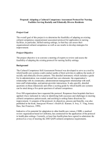 Proposal: Creating a Cultural Competence Assessment Design for
