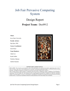 Input specification - Senior Design