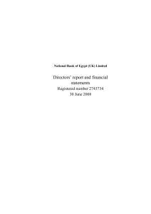 1 Accounting policies - National Bank of Egypt