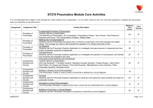 ST270 Pneumatics module activities