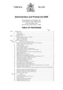 Administration and Probate Act 1929