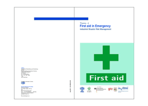 Theme - 4 First aid in Emergency InWEnt