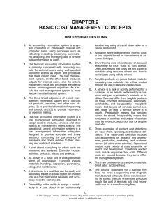 chapter 2 basic cost management concepts