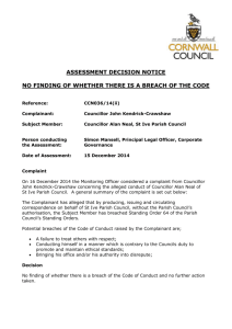 decision notice - Cornwall Council