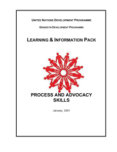 Why Process and Advocacy Skills?