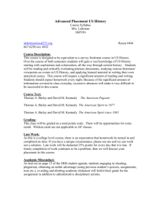 DHS AP US History Course Syllabus 09-10 Adrianne