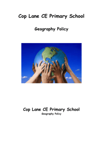 Geography Policy - Cop Lane CE Primary School