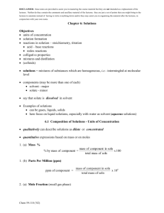 Chapter 6 Notes (): Solutions