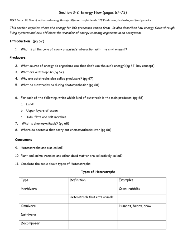 Unlocking the Secrets of Energy Flow – Your Guide to the Energy Flow Worksheet Answer Key PDF