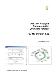 Doc-Help - MB DNA Analysis