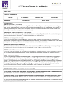 Miss Howes Art Brief BTEC Year 12 & 13