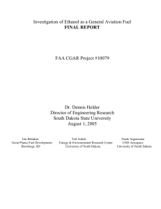 Investigation of Ethanol as a General Aviation Fuel