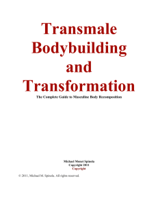 Transmale Bodybuilding and Transformation