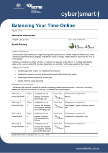 Balancing Your Time Online - Office of the Children's eSafety