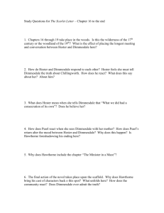 Study Questions for The Scarlet Letter – Chapter 16 to the end