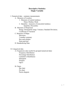 Descriptive Statistics - Academic Home Page