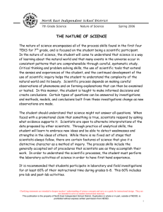 7th grade Nature of Science - North East Independent School District