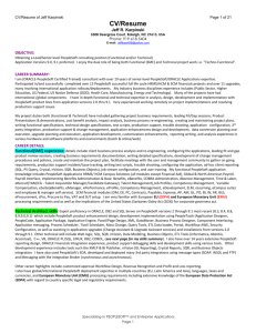 Resume - Wake Forest Consulting