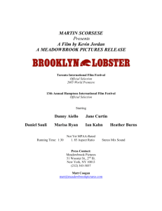 martin scorsese - Brooklyn Lobster