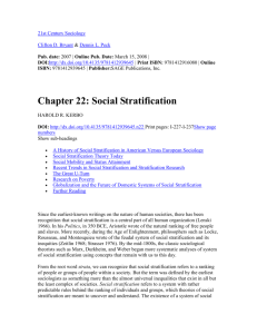 Social Stratification