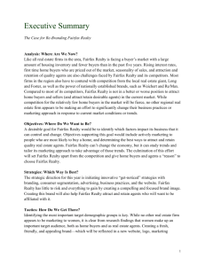 Marketing Plan for Fairfax Realty