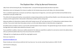 The Elephant Man- A Play by Bernard Pomerance