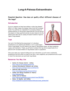 Lung-A-Palooza Extraordinaire Essential Question: How does air