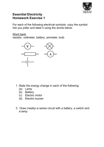 Basic Electricity Homework - lesmahagow.s