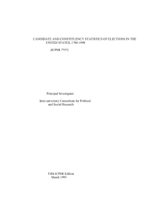 CANDIDATE AND CONSTITUENCY STATISTICS OF ELECTIONS