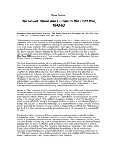 The Soviet Union and Europe in the Cold War, 1943-53