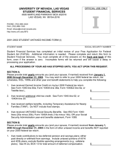 2001-2002 student untaxed income form