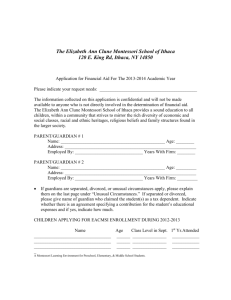 Application for Financial Aid For The 2000-2001 Academic Year
