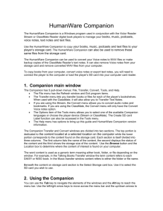 Humanware Companion 3 User Guide