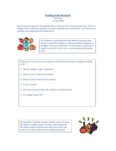 Grading Scale Research